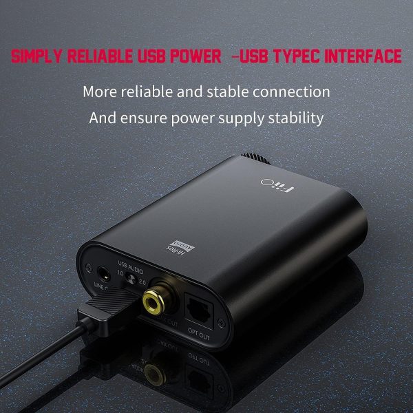 FiiO NEWK3 Amplifier Headphone Amps Portable High Resolution 384kHz/32bit DSD256 USB Type-C Lossless for PC/Laptop/Smartphones/Speaker Home Audio - Image 8