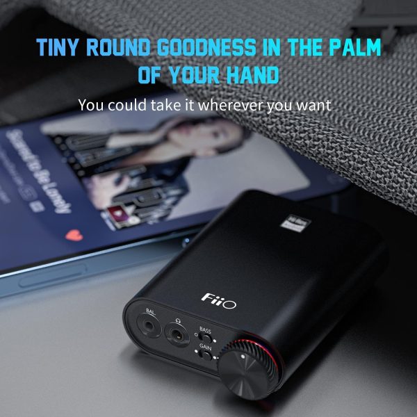 FiiO NEWK3 Amplifier Headphone Amps Portable High Resolution 384kHz/32bit DSD256 USB Type-C Lossless for PC/Laptop/Smartphones/Speaker Home Audio - Image 9