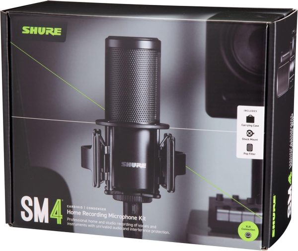 SM4 Studio Recording Microphone Kit, XLR Home Studio Condenser Mic with Mix-Ready Audio - All-Metal Construction, Includes Detachable Magnetic Pop Filter & Shock Mount (SM4-K-KIT) - Image 9