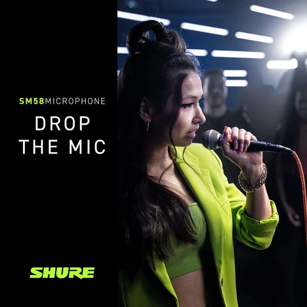 SM58 Pro XLR Dynamic Microphone - Professional Studio & Live Performance Cardioid Mic for Vocals, Podcasting, and Recording (SM58-LC) - Image 6