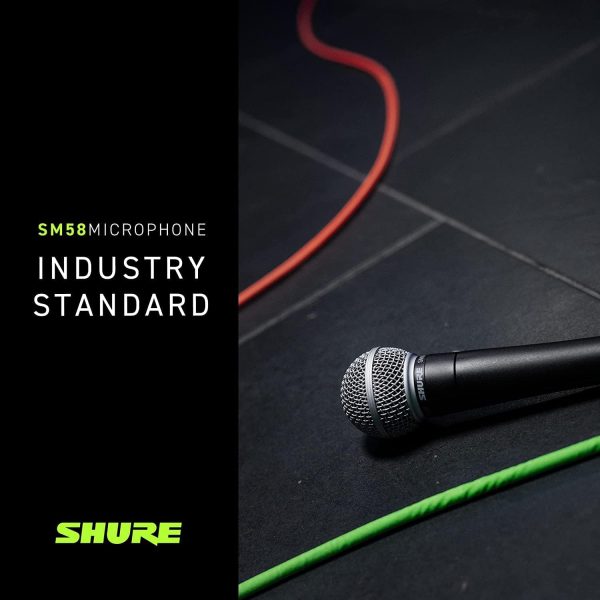 SM58 Pro XLR Dynamic Microphone - Professional Studio & Live Performance Cardioid Mic for Vocals, Podcasting, and Recording (SM58-LC) - Image 7